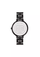 Đồng Hồ COACH 32MM Chelsea Women's Watch Ionic Plated Black Steel Strap Black Dial 14504352