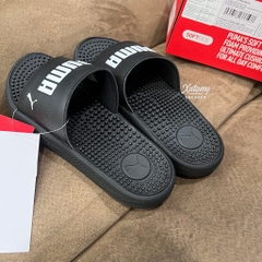 Dép Puma Softride Slide Massage Black White 383062 01
