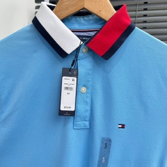 Áo Polo Tommy Hilfiger Slim Fit Flag Tipped Logo Blue 78JA891 410FAP