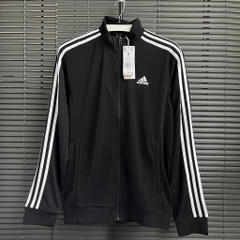 Áo adidas Essentials Warm-up 3-Stripes Track Jacket Black H46099