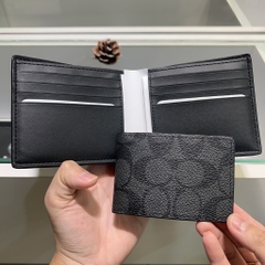 Ví Coach 3-in-1 in Signature Charcoal/Black 74993