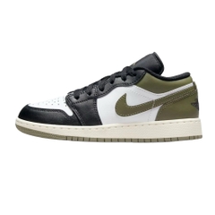 Jordan 1 Low Black Medium Olive GS 553560 092