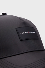 Nón Lưỡi Trai Tommy Hilfiger Logo Patch Baseball Cap Black XM04779 001