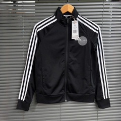 Áo Khoác Women's adidas Primegreen Essentials Warm-Up Slim 3-Stripes Track Jacke Black H48443