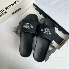 Dép Tommy Hilfiger Embroidered Hilfiger Slide Navy  FM05342 400