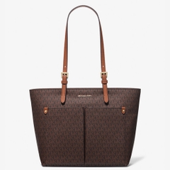 Túi Michael Kors Jet Set Medium Logo Pocket Tote Bag Brown 35F3GTVT3B
