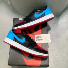 Jordan 1 Retro Low Black Blue Red CZ0775 046