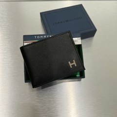 Ví Tommy Hilfiger Leather Credit Card Id Passcase Wallet Billfold Black 31TL22X019