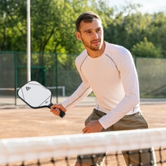 Vợt Pickleball 13MM Reebok Lifestyle Lightweight Fiberglass White RPKD213