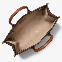 Túi Michael Kors Mirella Medium Signature Logo Tote Bag Brown 35R5G7ZT2B