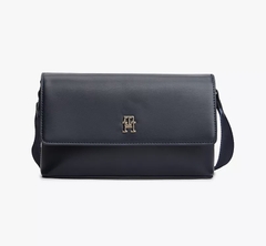 Túi Tommy Hilfiger Women's Imlatam Solid PU Flap Crossbody Bag Navy AW18321 400