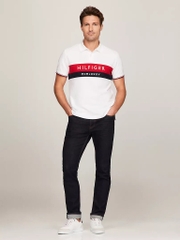 Áo Polo Tommy Hilfiger Regular Fit Chest Embroidered White 78J9452 100