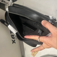 Túi Michael Kors Hudson Pebbled Leather Utility Crossbody Bag Black 33T4LHDC5L