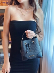 Túi Michael Kors Mercer Small Logo Bucket Bag Black 35F2GM9M1B