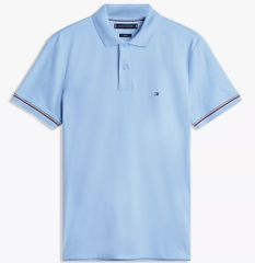 Áo Polo Tommy Hilfiger Slim Fit Smooth Cotton Interlock Well Water MW41612 400