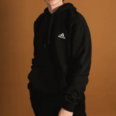 Áo Hoodie adidas Men's FeelCozy Essentials Fleece Hoodie Black GV5294