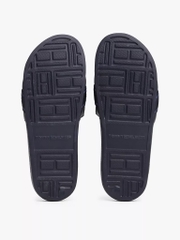 Dép Tommy Hilfiger Webbed Logo Pool Space Blue FW08529 400