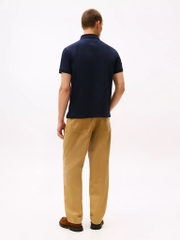 Áo Polo Tommy Hilfiger Regular Fit Textured Monogram Navy XM05639 400