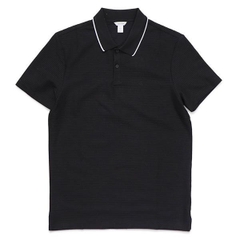 Áo Polo Calvin Klein SS Raiset Thin Stripe Pique Logo Black 4L0089S 001