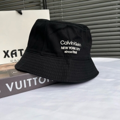 Nón Bucket Hat Calvin Klein Logo New York City Black 0957 010