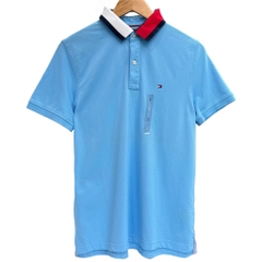 Áo Polo Tommy Hilfiger Slim Fit Flag Tipped Logo Blue 78JA891 410FAP