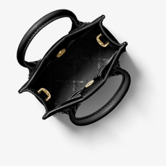 Túi Michael Kors Mercer Extra-Small Pebbled Leather Crossbody Bag Black 35S1GM9T0L