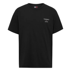 Áo Tommy Embroidered TJ Logo T-Shirt Black DM18872 001