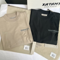 Áo Fear of God Essentials Kids Long Sleeve Tan 125SU212043K