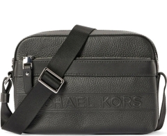 Túi Michael Kors Hudson Pebbled Leather Utility Crossbody Bag Black 33T4LHDC5L