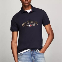 Áo Polo Tommy Hilfiger Regular Fit Aaron Logo Navy 78JB241 410