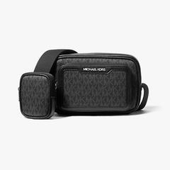 Túi Michael Kors Cooper Signature Logo Camera Crossbody Bag With Pouch Black 37T5LCOM1B