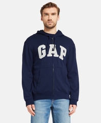 Áo GAP Relaxed Logo Zip Hoodie Navy 218871 81 1 0002