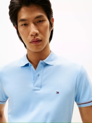 Áo Polo Tommy Hilfiger Slim Fit Smooth Cotton Interlock Well Water MW41612 400