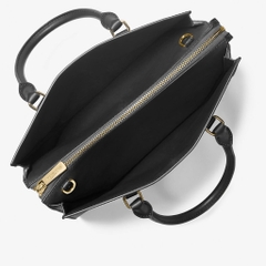 Túi Michael Kors Sheila Medium Logo Satchel Black 35S3G6HS2L