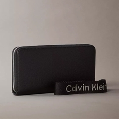 Ví Calvin Klein Long Wallet Logo CK Black 3730 0664 010