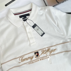 Áo Polo Tommy Hilfiger Regular Fit TH Script Interlock White 78JA894 100