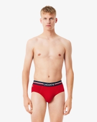 Underwear LACOSTE Men's 3-Pack Logo Waist Cotton Stretch Briefs 8H9464 51