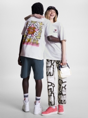 Áo Tommy X Keith Haring Dual Gender White DM17335 970