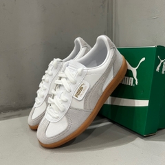PUMA Palermo Leather White Glacial Grey Gum 396464 12