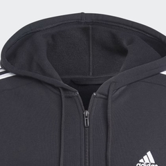 Áo Khoác adidas Nam ESSENTIALS Fleece 3S Full-zip Hoodie Black IB4029
