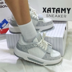 MLB Chunky Liner Mid Classic Monogram NY GRAY 3ASXCMM4N 50GRS