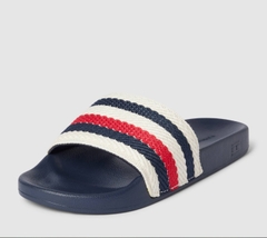 Dép Tommy Hilfiger Logo Stripe Pool Space Blue FW07151