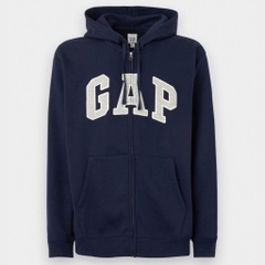 Áo GAP Relaxed Logo Zip Hoodie Navy 218871 81 1 0002