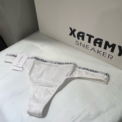 Underwear Calvin Klein Women's Carousel Cotton Thong White D1617 100
