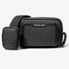 Túi Michael Kors Cooper Signature Logo Camera Crossbody Bag With Pouch Black 37T5LCOM1B