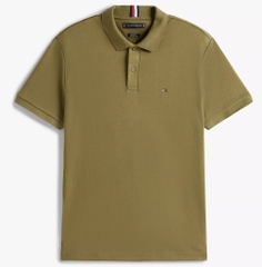 Áo Polo Tommy Hilfiger Regular Fit Smooth Cotton Uniform Olive 78JB751 300