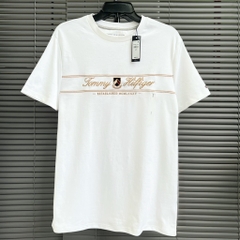 Áo Tommy Hilfiger Embroidered TH Script Logo White 78JA906 100