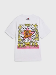 Áo Tommy X Keith Haring Dual Gender White DM17335 970
