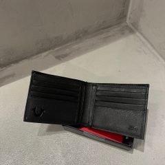 Ví True Religion Mens Leather Bifold Wallet Black TR202251