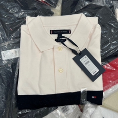 Áo Polo Tommy Hilfiger Regular Fit Colorblock Ancient White MW33218 100